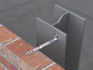 holed frame cramp with drip in situ